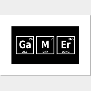 GaMeR Element logo Outline Posters and Art